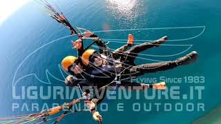 Bellissimo volo in parapendio su Varigotti