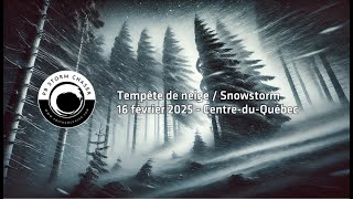 16 février 2025 - Tempête de neige / Snowstorm - Centre-du-Québec - 30-40cm - RECAP