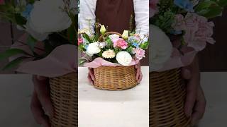 #shorts 30년 경력 남자 플로리스트 사장님이 만드는 꽃바구니 Flower | flower basket