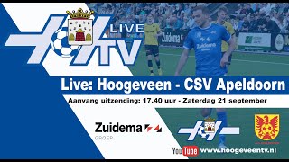 Live-uitzending Hoogeveen - CSV Apeldoorn