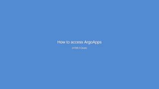 Accessing ArgoApps (HTML5) | Moving Data from R:\ to S:\ Drive