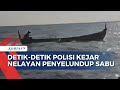 Detik-detik Polisi Kejar Nelayan Penyelundup Sabu di Perairan Belawan