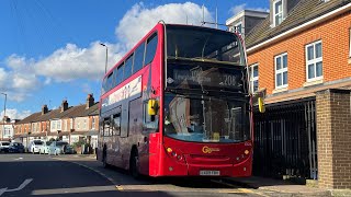 FRV. Go Ahead London Route 208. Lewisham - Orpington, Perry Hall Road. E400 Trident E122 (LX09 FBV)