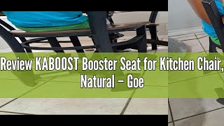 Review KABOOST Booster Seat for Kitchen Chair, Natural – Goes Under The Chair – Portable Chair Boost