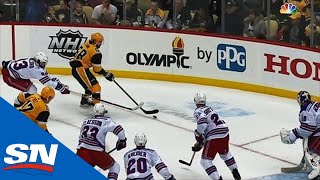 Kris Letang Drags, Drives Wide Then Banks Goal In Off Kevin Shattenkirk