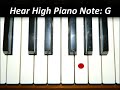 hear piano note high g