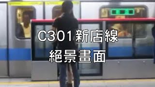 (絕景畫面)台北捷運C301型往新店 中正紀念堂開車