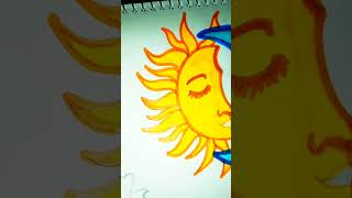 #amazing#drawing #decoration#art  #sunmoon #shivdurga #viralshorts #ytshorts#harekrishna