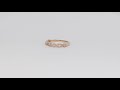 14k rose gold chic diamond ring 0.37 ct. tw.