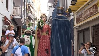 Santa Tecla Sitges 2014 - 02 - Cercavila de gegants i cabeçuts infantils