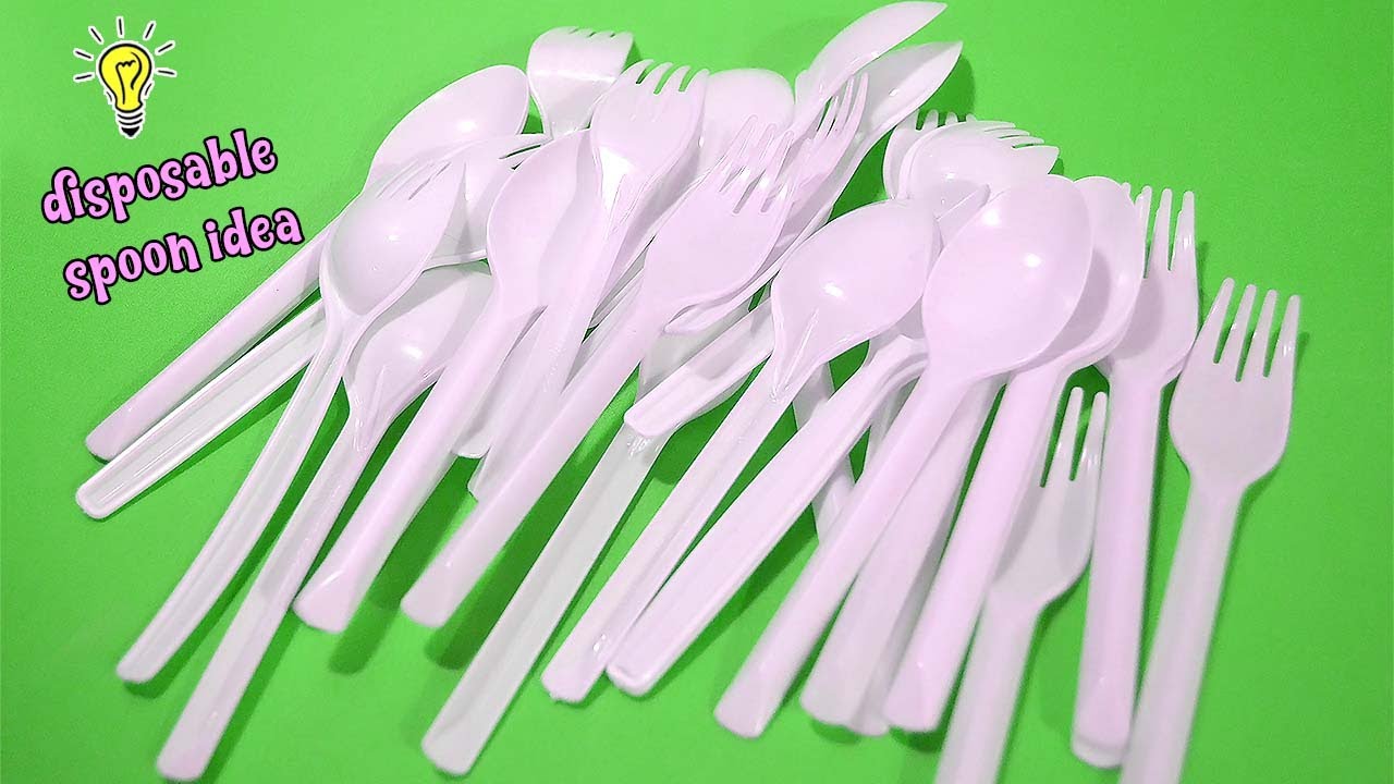 4 AMAZINGLY EASY WAYS TO REUSE/RECYCLE DISPOSABLE PLASTIC SPOON AND ...