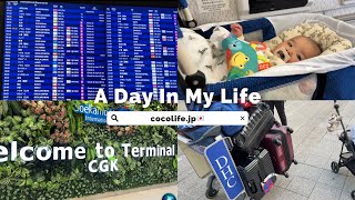 《vlog》子連れフライト👶🏻 | 関空🇯🇵→ジャカルタ🇮🇩✈️| 息子初めての海外 | 生後5ヶ月