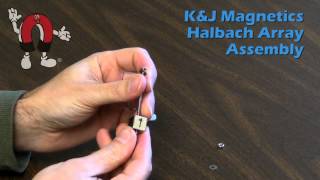 K\u0026J Magnetics - Assembly of a Halbach Array