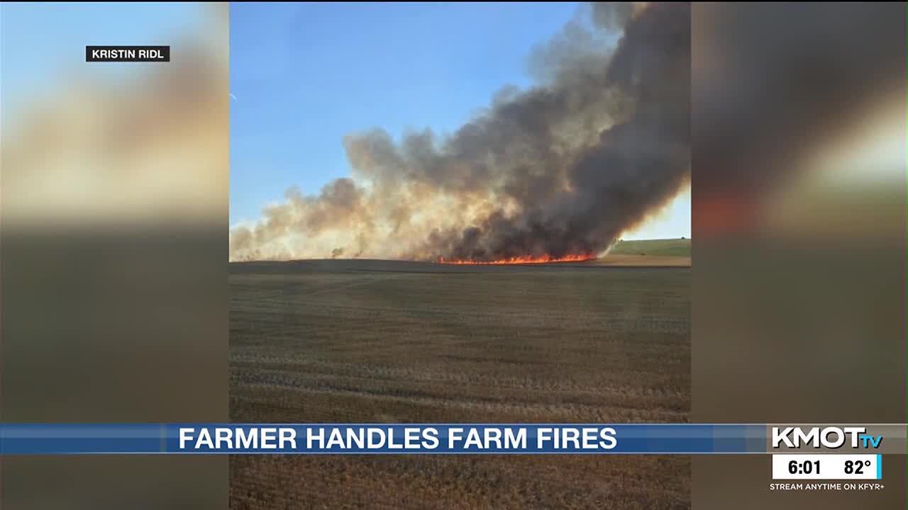 Dickinson Farm Family Reflects On September Combine Fire Youtube