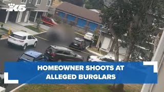 Homeowner shoots at alleged burglars