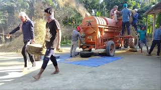 Dhan morona mora machine || ধান মৰণা মৰা মেচিন#villagelife #villagehardwork #viralvideo