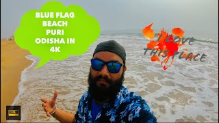 BEST CLEANEST BEACH🏝 IN PURI BLUE FLAG CERTIFICATE 🇮🇳GOLDEN BEACH PURI ODISHA😍 IN 4K