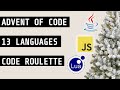 Advent of Code 2021, but everyday I use a DIFFERENT language - Coding Challenge 2021 day 1-3 (1)