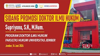 Sidang Promosi Doktor Ilmu Hukum 