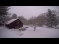 snowfall timelapse from lisbon connecticut