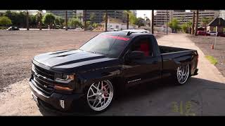 Bagged Chevy Silverado on 24/26