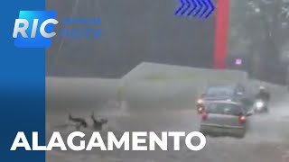 Chuva forte provoca alagamentos e queda de árvores em Maringá; imagens mostram a destruição