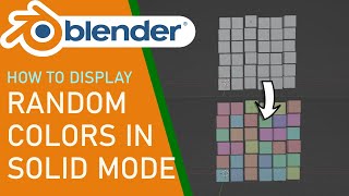 Blender how to display random colors in solid mode