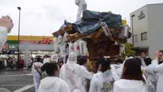 2014東大阪市だんじり祭り長瀬だんじりパレード　衣摺①（平成26年4月29日（祝））