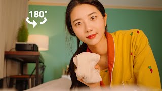 VR ASMR Nursing a Friend Who Came Over To My House Roleplay [ENG SUB]