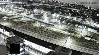 【アーカイブ】尾久駅ライブカメラ　尾久車両センター　カシオペア・四季島　TOKYO OKU LIVE CAMERA_2024.11.11_国鉄24系客車_センター内を移動