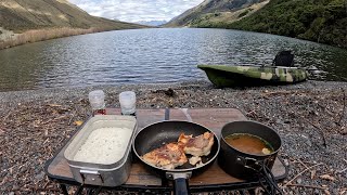 CATCHING MONSTER FISH, Camping and cooking