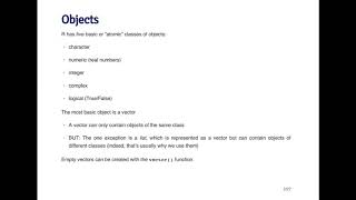 Data Types R Objects and Attributes