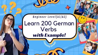 200 German Verbs with examples | Most common German Verbs | Beginner Level(A1/A2) German Learning