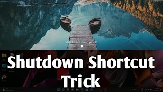 Pc Or Laptop New shutdown shortcut trick | You Should Know And Try