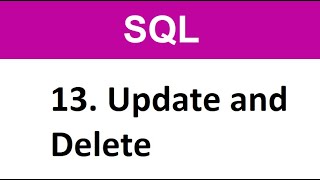 SQL Tutorial - 13 SQL Update and Delete Data from Table Oracle SQL Commands
