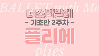 [홈발레] Plies(플리에)_기초반_2주차