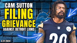 Breaking Lions News: Cam Sutton Filing A CONTRACT GRIEVANCE