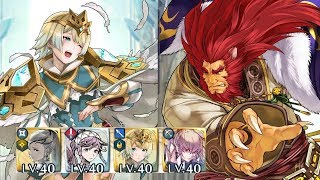 【FEH(FEヒーローズ)】絆英雄戦 ティバーン＆カイネギス インファナル 配布のみ 継承なし 聖印「攻撃1」のみ使用 / BHB Tibarn \u0026 Caineghis Infernal no SI