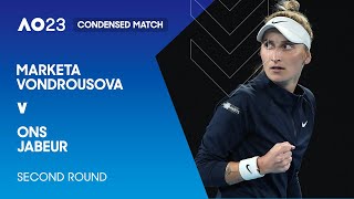 Marketa Vondrousova v Ons Jabeur Condensed Match | Australian Open 2023 Second Round