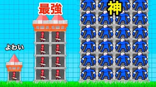 タワーにいる敵を剣でぶった斬って友達にするゲーム【ヒーロー・タワー・ウォーズ - キャッスル・ウォー・ゲーム】