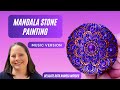 Metallic Dot Mandala Stone Painting: Relaxing & Satisfying Art Process