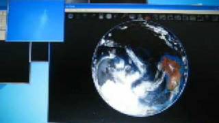 Touchlib - Nasa World Wind (first try)