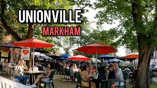 Main Street Unionville, Markham, Toronto, Canada, 4k Video July 2021