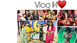 Vlog 114♥️ Mama Chya Ganpati la kela amhi jagran ani Keli Full Dhamaal😍♥️