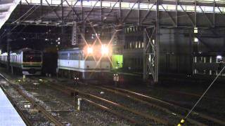 EF65-1089+特大貨物シキ801　沼津駅発車　明電舎