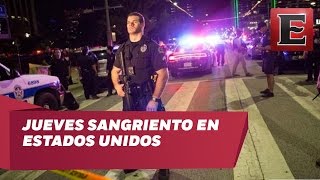 Jueves sangriento en Estados Unidos deja 5 policías muertos