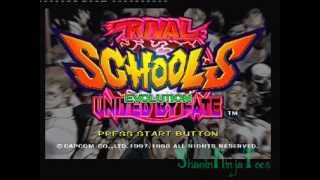 Rival Schools - PS1 (Tiffany \u0026 Sakura gameplay)