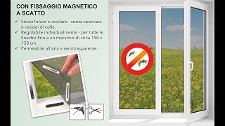 Zanzariera EASYmaxx con Magic Click: Facile Installazione con Magneti - Senza Forare o Avvitare!