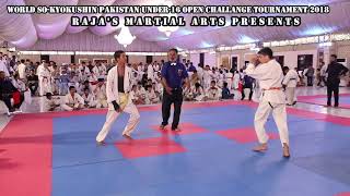 So-Kyokushin Pakistan Under-16 Tournament fight