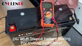 Ultra slimline 24v 80ah lifepo4 battery testing